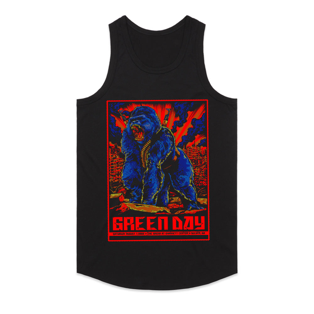 Green Day Rampaging Gorilla Concert Poster T-Shirt