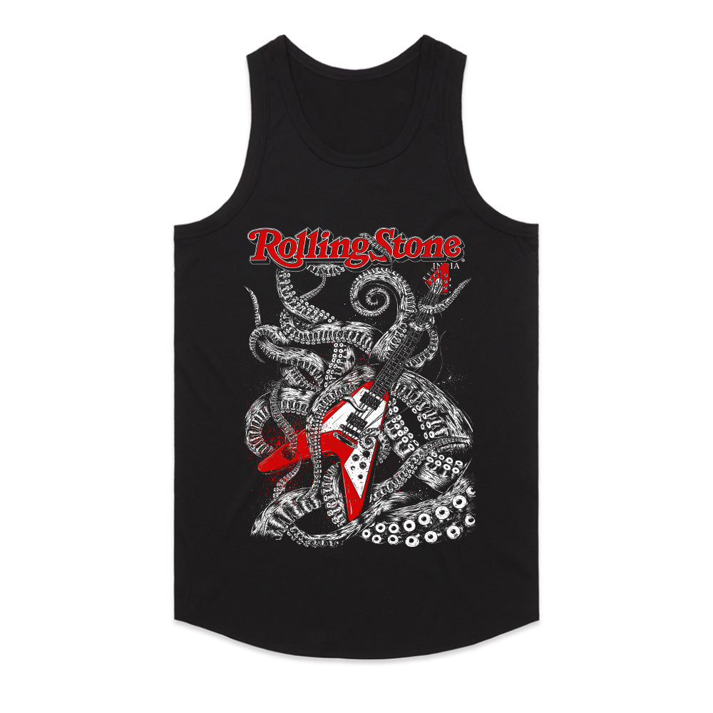 "Rock & Tentacles" Rolling Stone-Inspired Gothic Rock T-Shirt