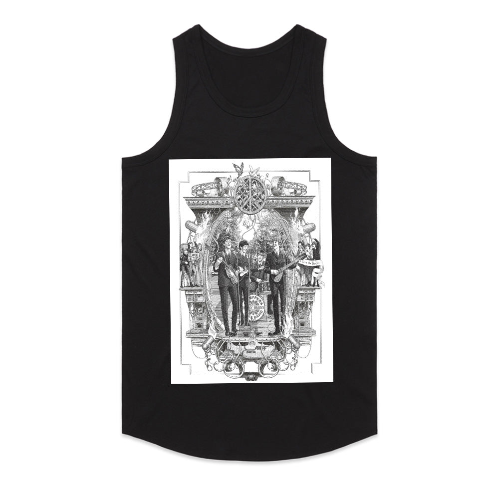 "Baroque Beatles" Vintage-Inspired Rock Art T-Shirt