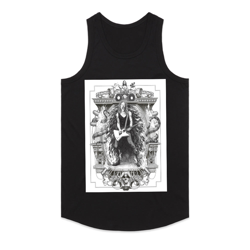 "Guitar Throne" Baroque-Inspired Rock Art T-Shirt