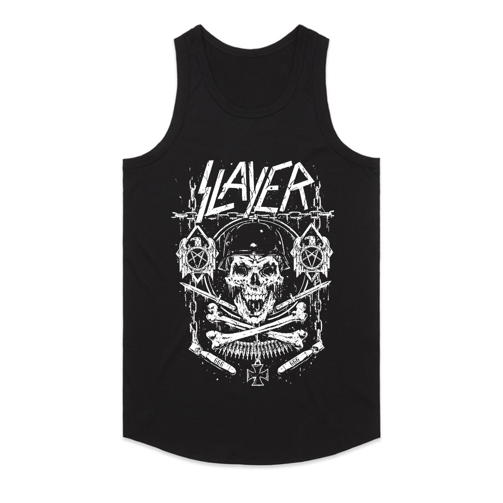 Slayer-Inspired "Skull of Chaos" Heavy Metal Graphic T-Shirt