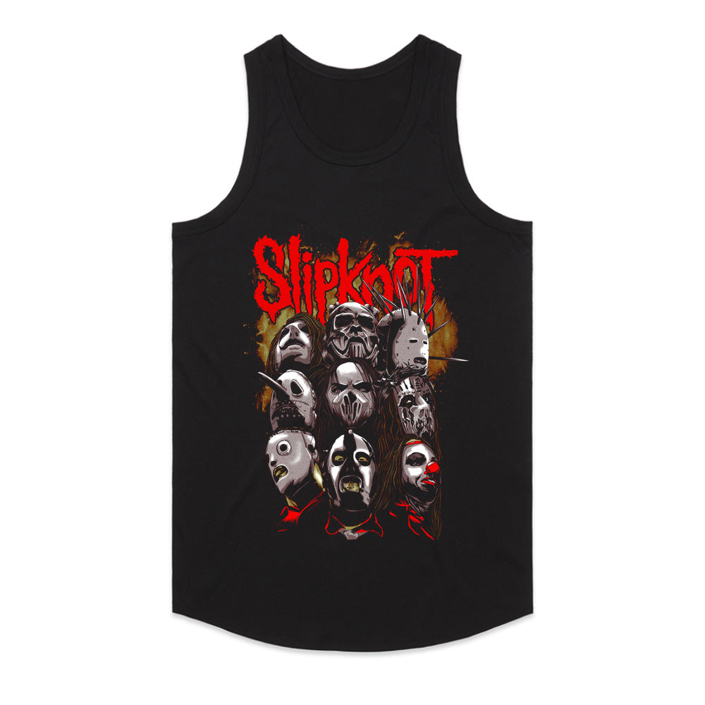 Slipknot "The Nine Masks" Heavy Metal Horror-Inspired T-Shirt
