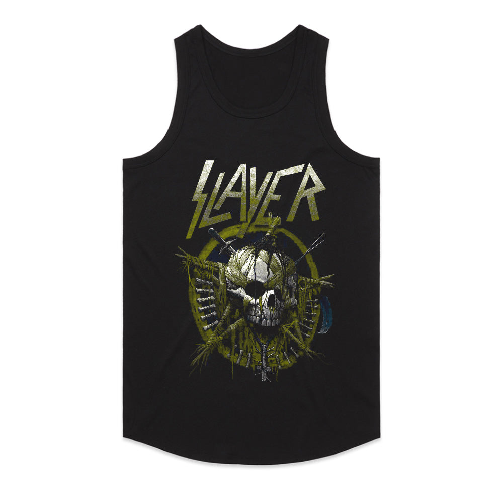 Slayer Skull Warfare T-Shirt – Brutal Metal Battle Design