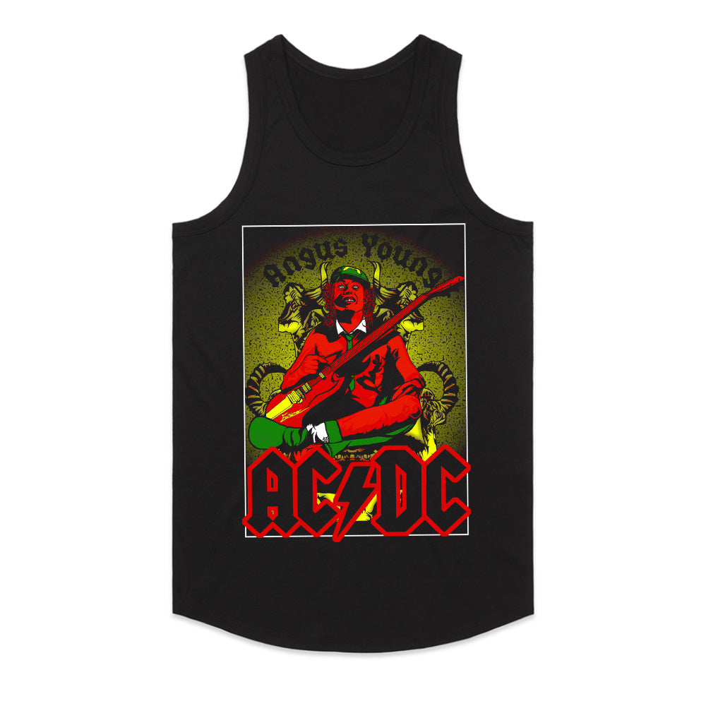 AC/DC Angus Young Vintage Art T-Shirt – Classic Rock Guitar Legend