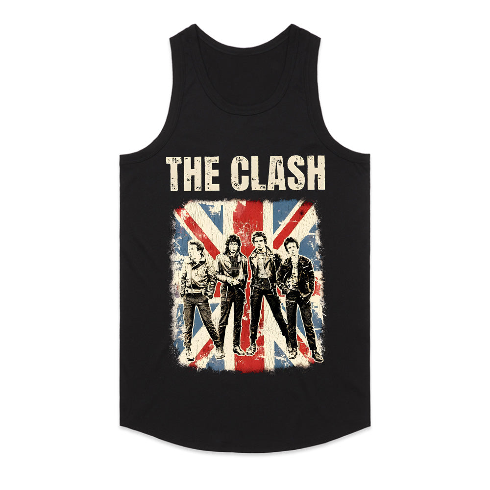 The Clash Vintage Union Jack Punk Rock T-Shirt
