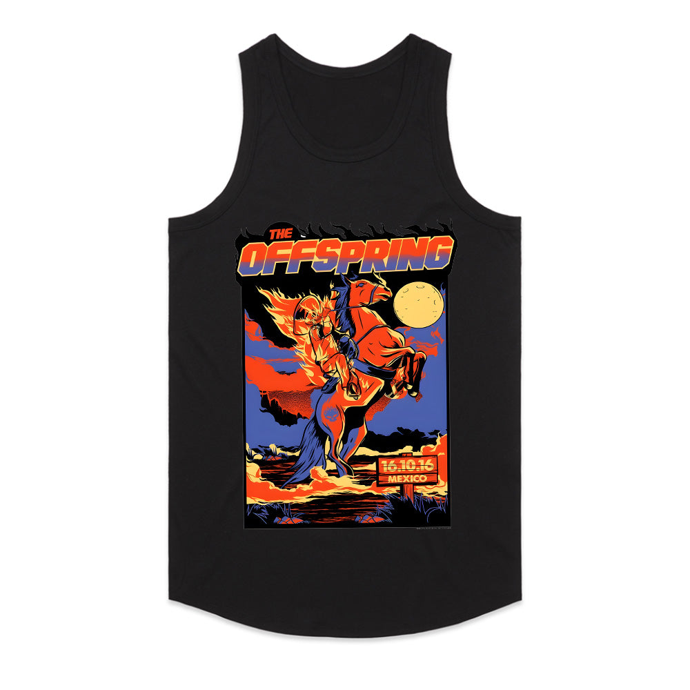 The Offspring "Flaming Rider" Mexico 2016 Concert Tour T-Shirt