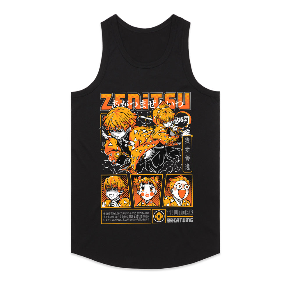 Zenitsu Agatsuma Thunder Breathing T-Shirt – Electrifying Anime Manga Design
