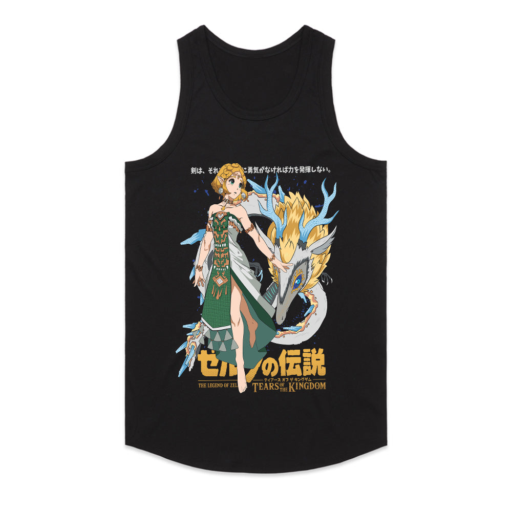Zelda & Light Dragon Tears of the Kingdom T-Shirt – Epic Fantasy Design
