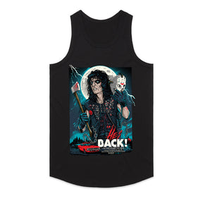 "He's Back! The Man Behind The Mask" Vintage Horror Rock T-Shirt