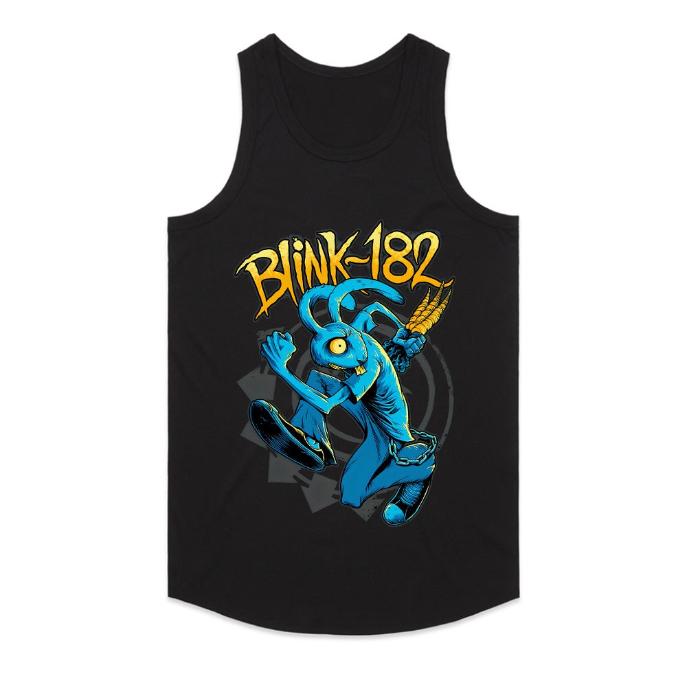 Blink-182 Punk Rock Rabbit Graphic T-Shirt – Edgy Skater Style Tee