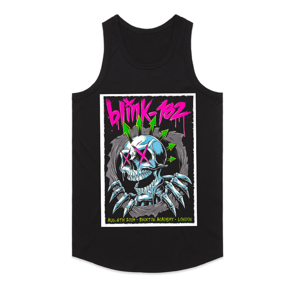 Blink-182 Brixton Academy Skull Art Concert T-Shirt