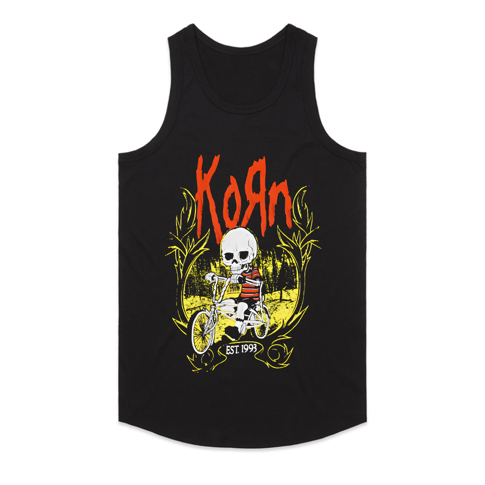 Korn Skull Kid Bicycle T-Shirt – Vintage Nu-Metal Rock Apparel