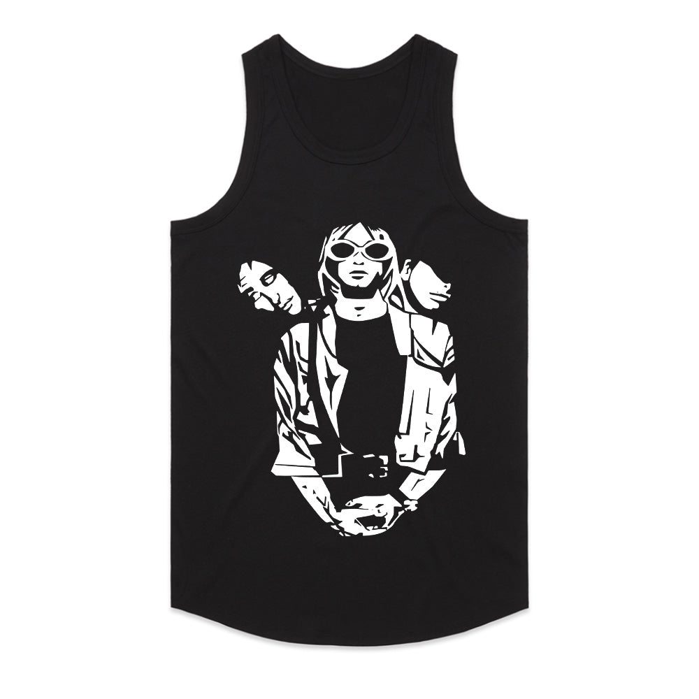 Nirvana Minimalist Stencil T-Shirt – Grunge Rock Tribute