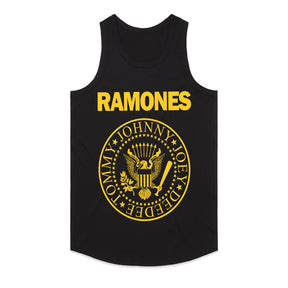 Ramones Classic Logo T-Shirt – Yellow Punk Rock Eagle Emblem Tee