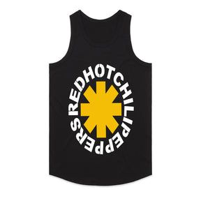 Red Hot Chili Peppers Yellow Asterisk Logo T-Shirt – Classic Rock Band Tee