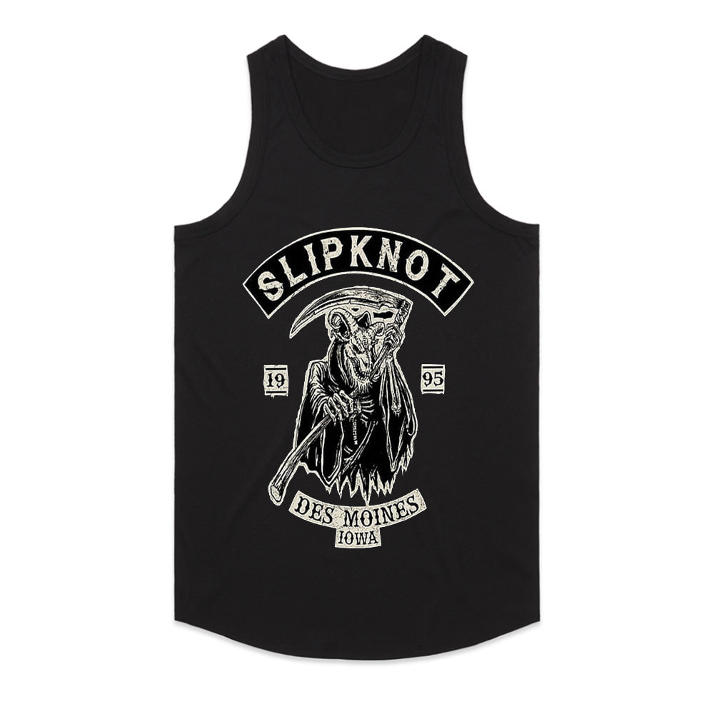 Slipknot “Des Moines Reaper” Vintage Biker-Style T-Shirt
