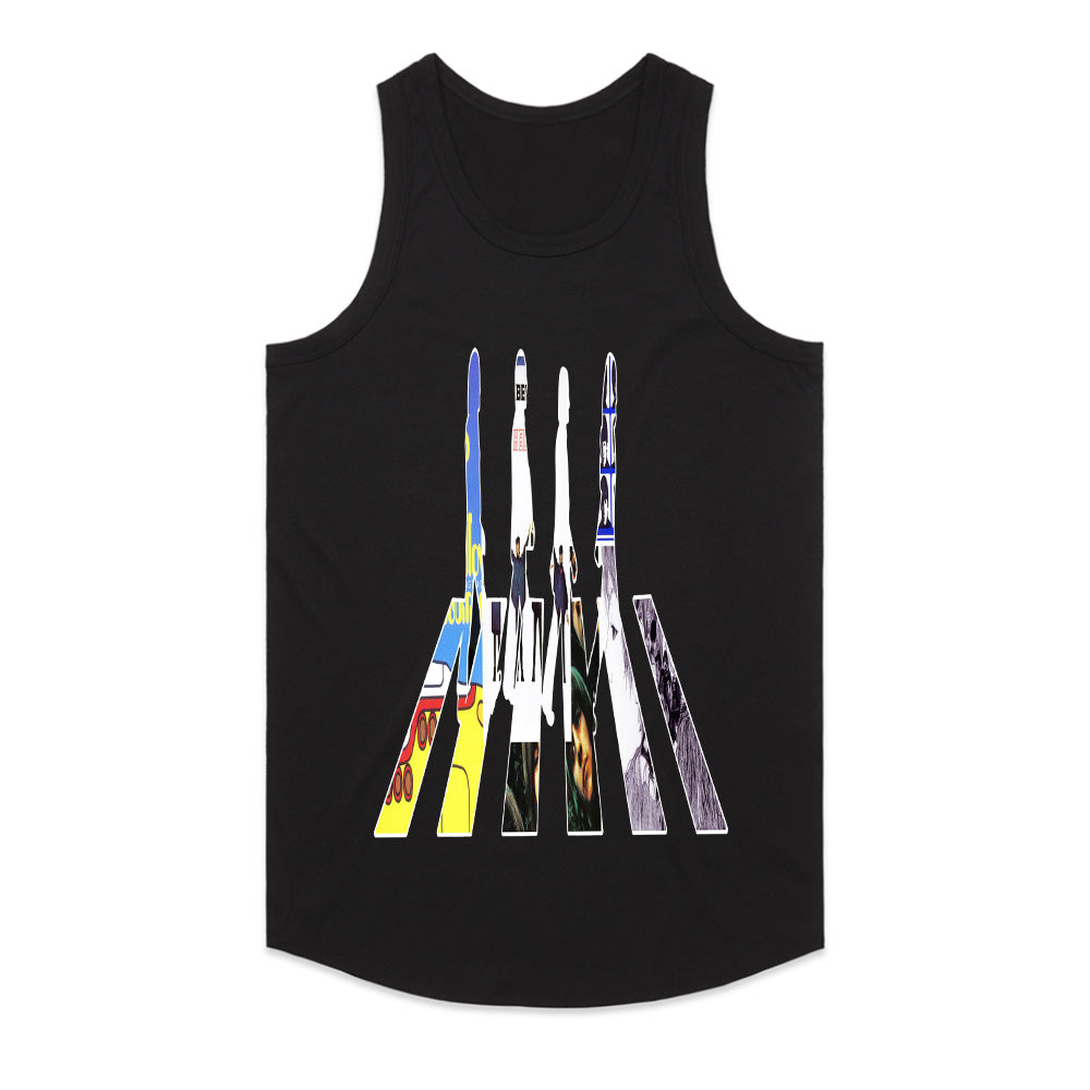 The Beatles "Abbey Road Album Collage" T-Shirt – Artistic Rock Tribute