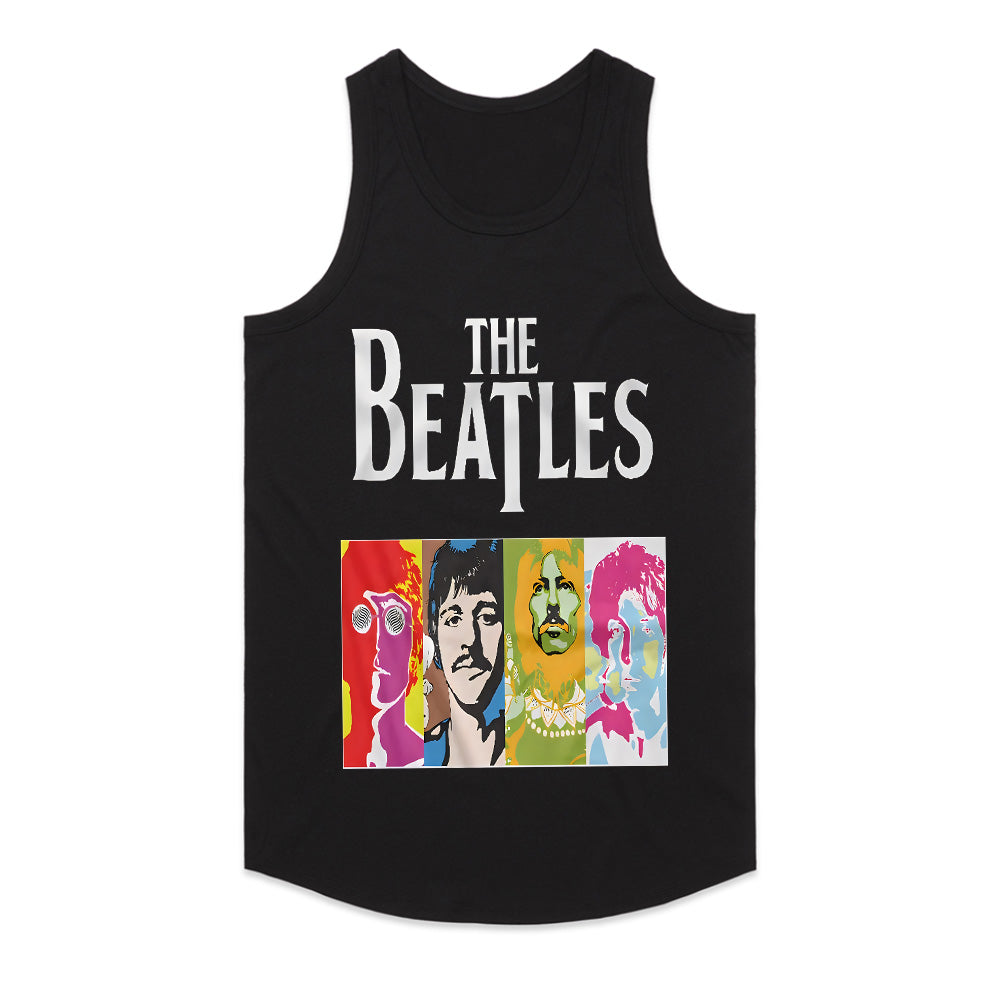 The Beatles "Psychedelic Pop Art" T-Shirt – Vibrant Retro Rock Tribute