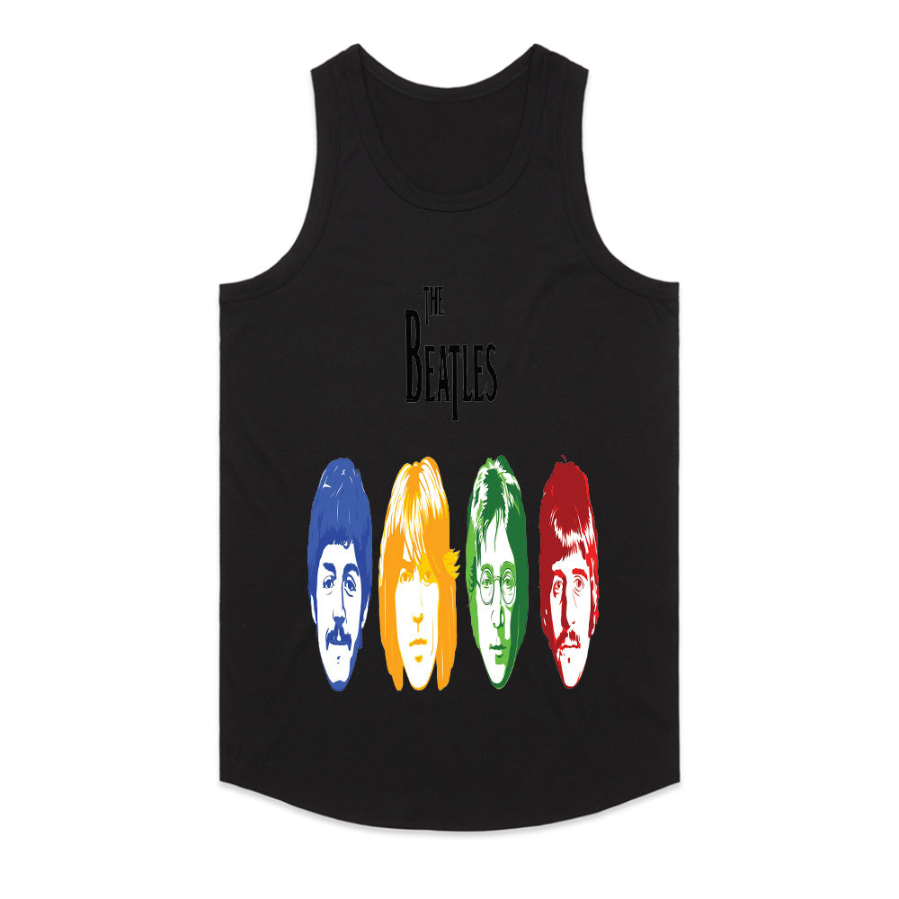 The Beatles "Color Pop Faces" T-Shirt – Retro Psychedelic Rock Tribute