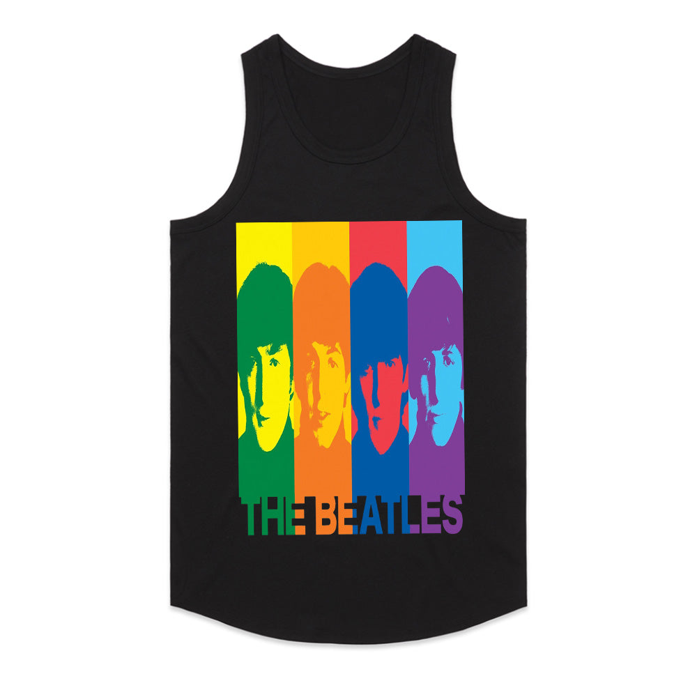 The Beatles "Pop Art Rainbow" T-Shirt – Vibrant Retro Rock Tribute Tee