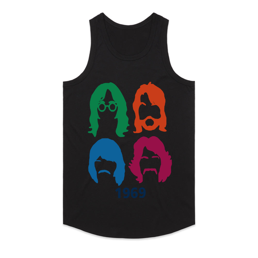 The Beatles "1969 Pop Art Silhouette" T-Shirt – Retro Rock Tribute Tee