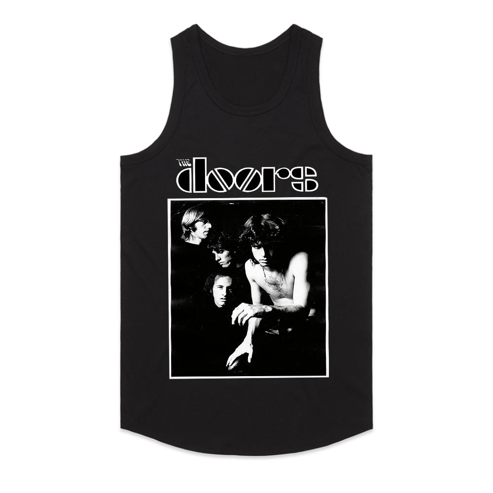 The Doors Classic Black & White Band Photo T-Shirt – Vintage Rock Tribute