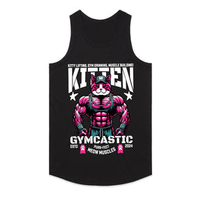 "Kitten Gymcastic" Funny Gym Cat T-Shirt – Purr-fect Meow Muscles