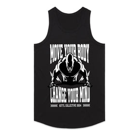 "Move Your Body, Change Your Mind" Motivational Gym T-Shirt – Mind & Muscle Connection