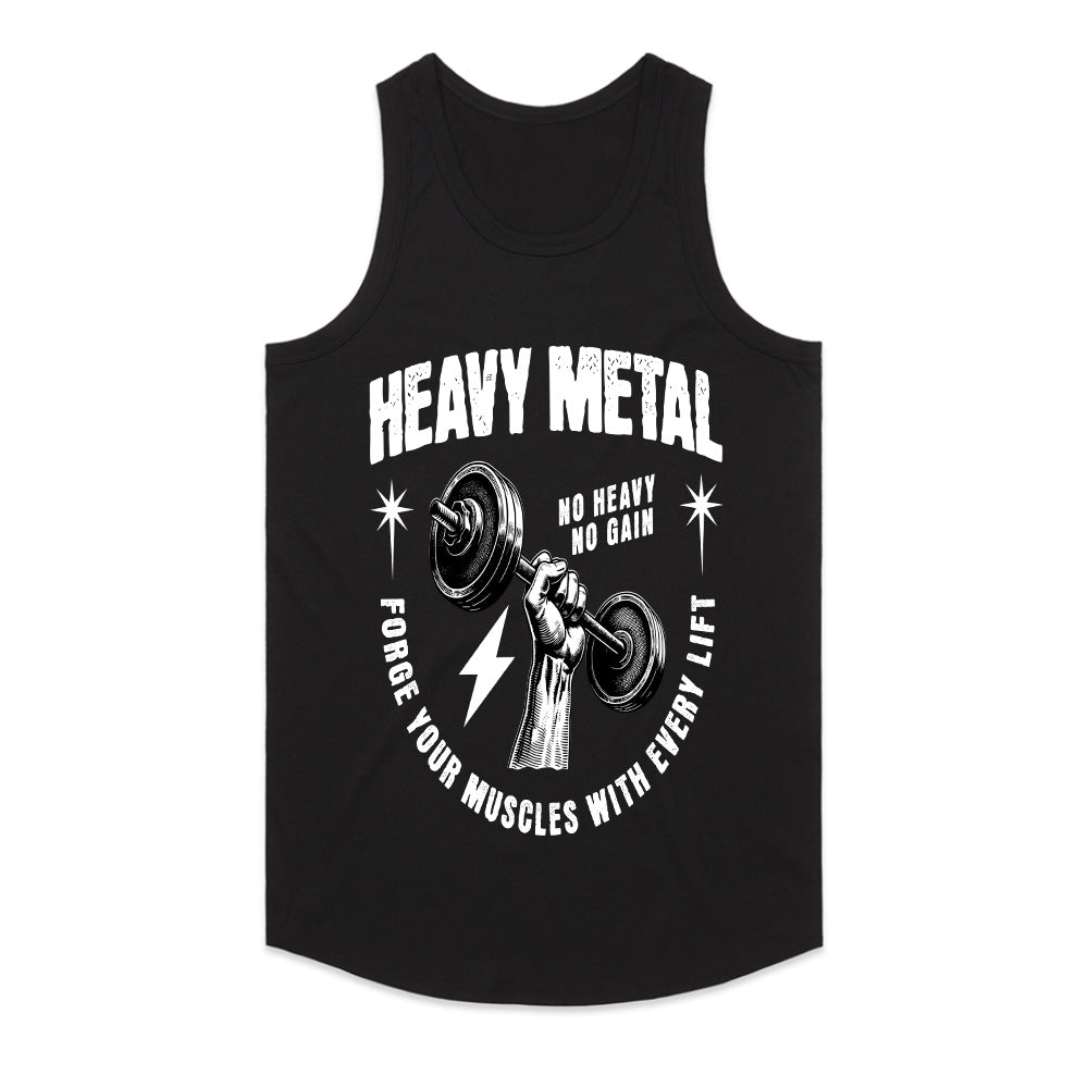 "Heavy Metal – No Heavy, No Gain" Workout T-Shirt