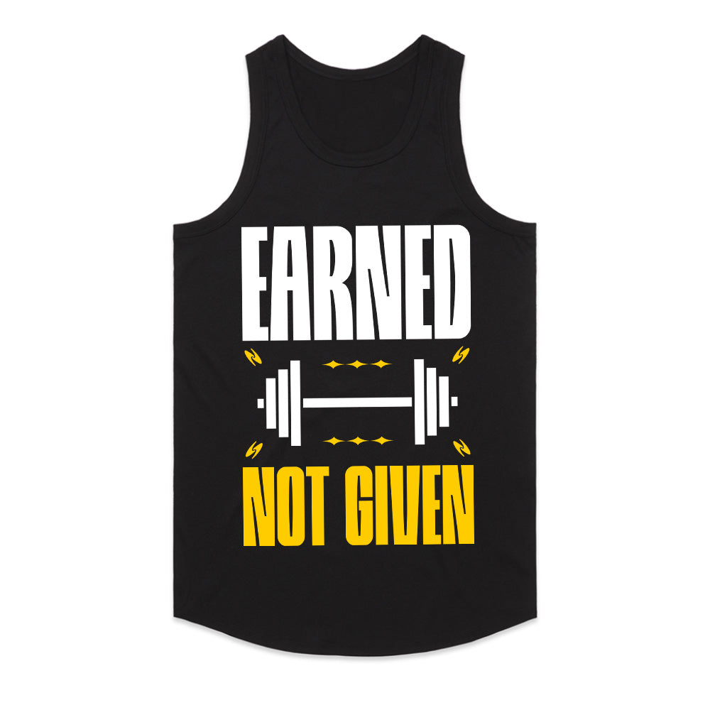 "Earned Not Given" Motivational Gym T-Shirt – Fitness & Workout Apparel