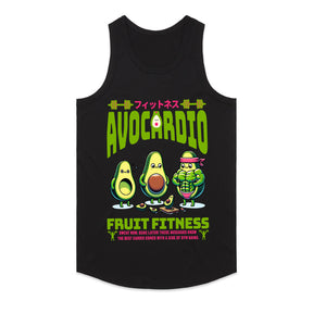 "Avocardio Fruit Fitness" Funny Gym T-Shirt – Sweat Now, Guac Later!