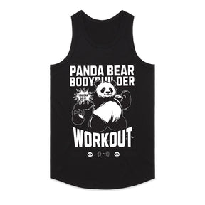 "Panda Bear Bodybuilder Workout" Fun & Motivational Gym T-Shirt