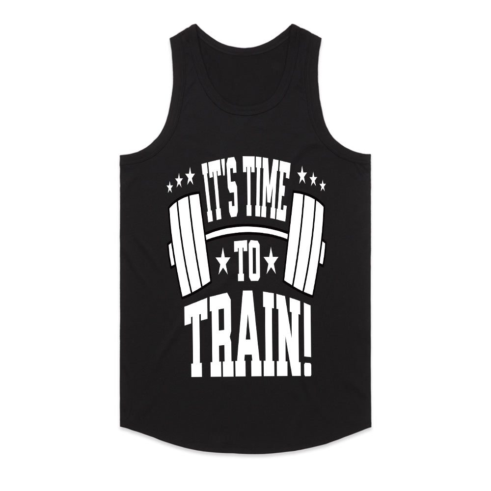 "It's Time to Train" Motivational Gym T-Shirt – Lift, Hustle, Repeat