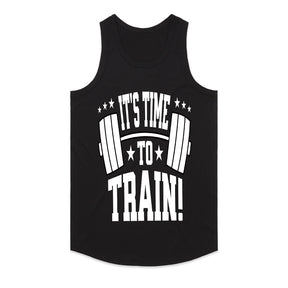 "It's Time to Train" Motivational Gym T-Shirt – Lift, Hustle, Repeat