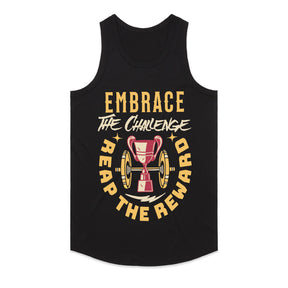 "Embrace the Challenge, Reap the Reward" Gym T-Shirt – Motivation for Champions