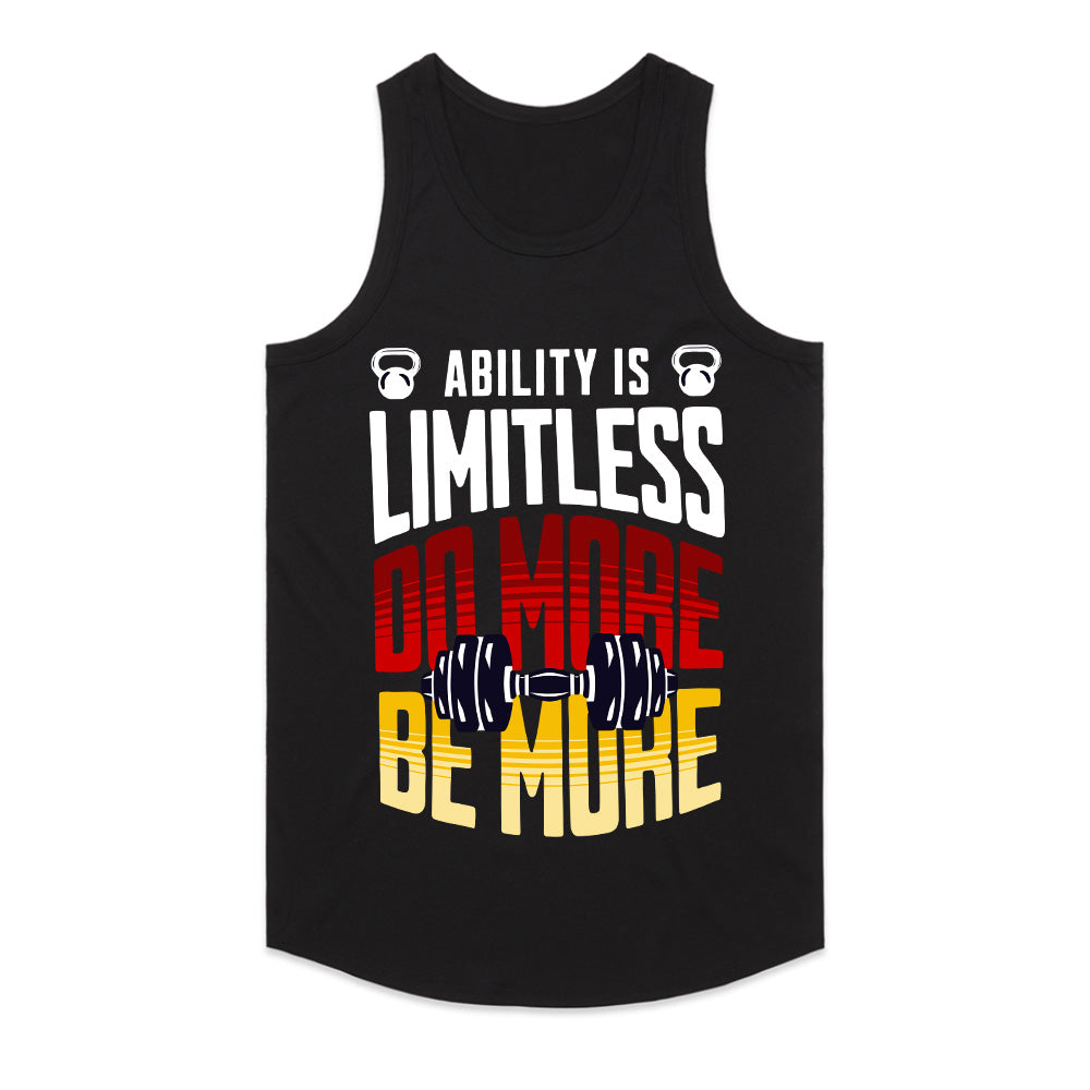 "Ability is Limitless – Do More, Be More" Motivational Gym T-Shirt
