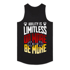 "Ability is Limitless – Do More, Be More" Motivational Gym T-Shirt