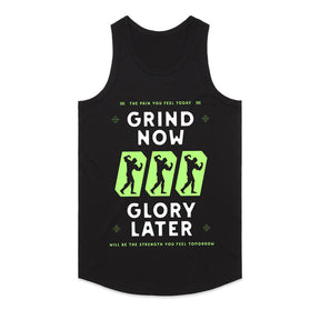 "Grind Now, Glory Later" Motivational Gym T-Shirt – Push Harder, Achieve More