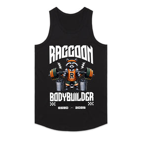 "Raccoon Bodybuilder" Gym T-Shirt – Bold & Fun Fitness Apparel for Weightlifters