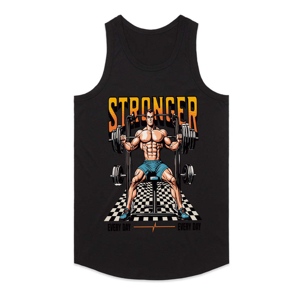 "Stronger Every Day" Gym T-Shirt – Hardcore Fitness & Bodybuilding Motivational Tee