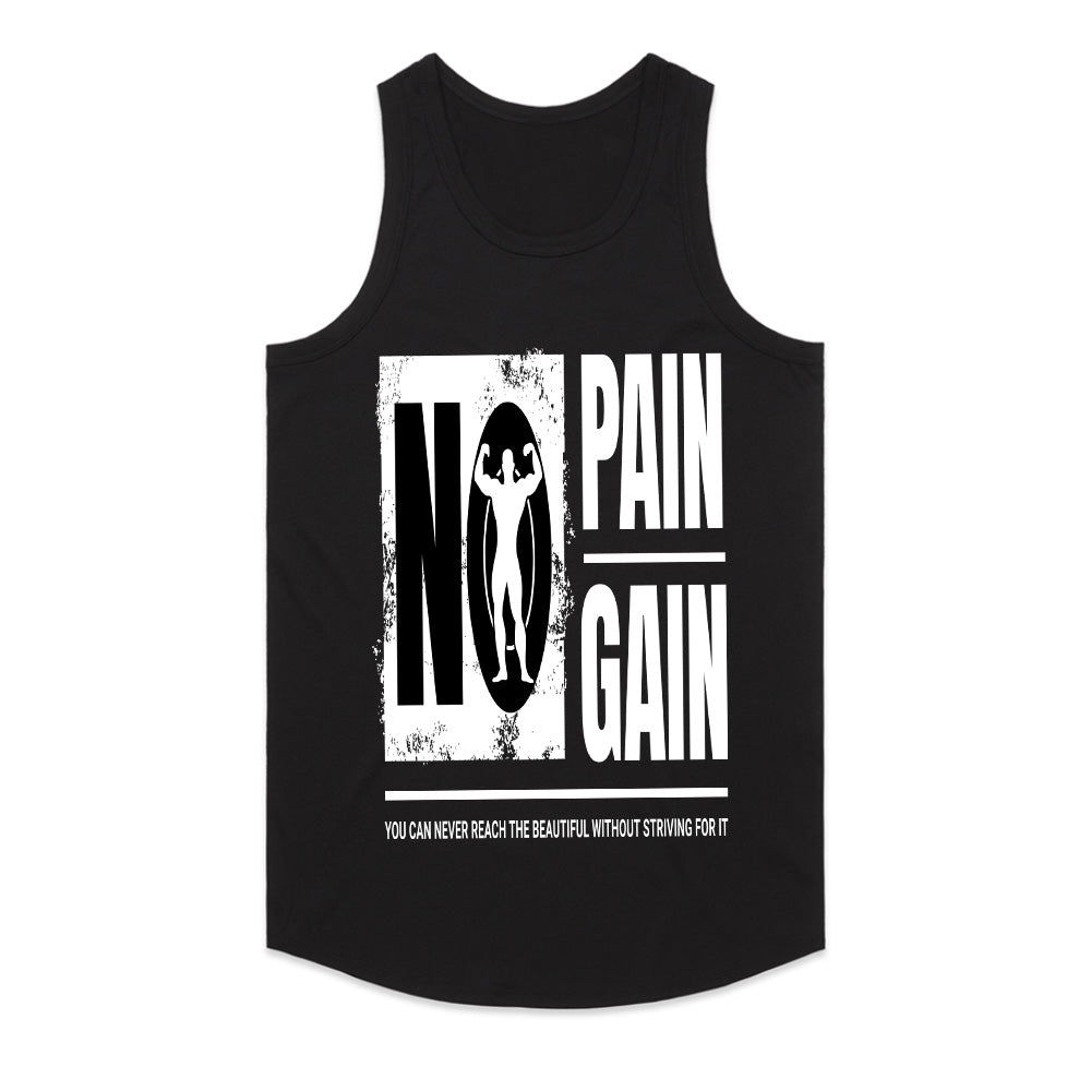 "No Pain No Gain" Gym T-Shirt – Motivational Workout Tee for Fitness & Bodybuilding