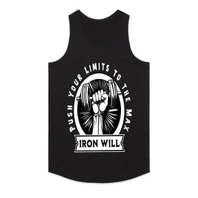 "Iron Will Gym T-Shirt – Push Your Limits to the Max Fitness Tee"