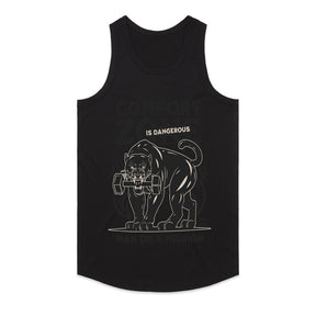 "Comfort Zone Is Dangerous" Panther Gym T-Shirt – Man on a Mission