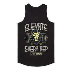 "Elevate Every Rep" Lion Gym T-Shirt – Push Beyond Your Limits