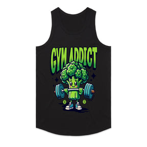 "Gym Addict" Cute Broccoli Workout T-Shirt – Fun & Motivational Fitness Tee