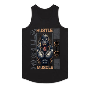 "Gorilla Hustle Muscle" Gym T-Shirt – Power, Strength & Grind
