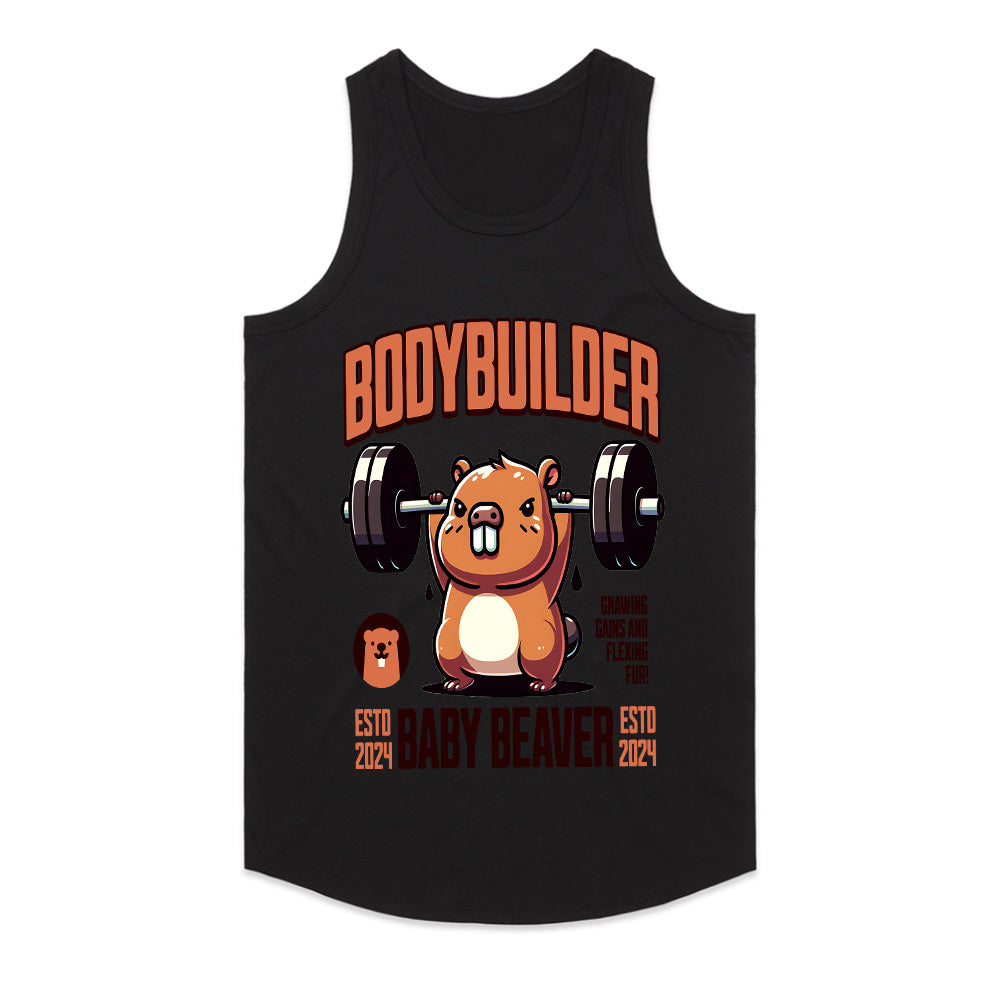"Bodybuilder Baby Beaver" Funny Gym T-Shirt – Lift Like a Beast
