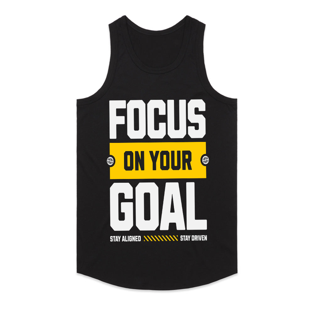 "Focus on Your Goal" Motivational Gym T-Shirt – Stay Aligned, Stay Driven