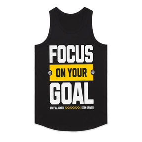 "Focus on Your Goal" Motivational Gym T-Shirt – Stay Aligned, Stay Driven