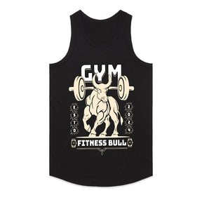 "Fitness Bull" Powerlifting Gym T-Shirt – Strength, Power & Determination